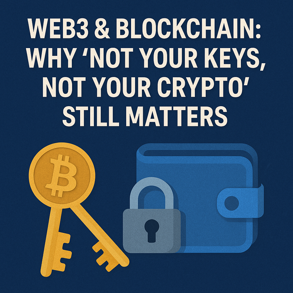 Web3 & Blockchain: Why “Not Your Keys, Not Your Crypto” Still Matters